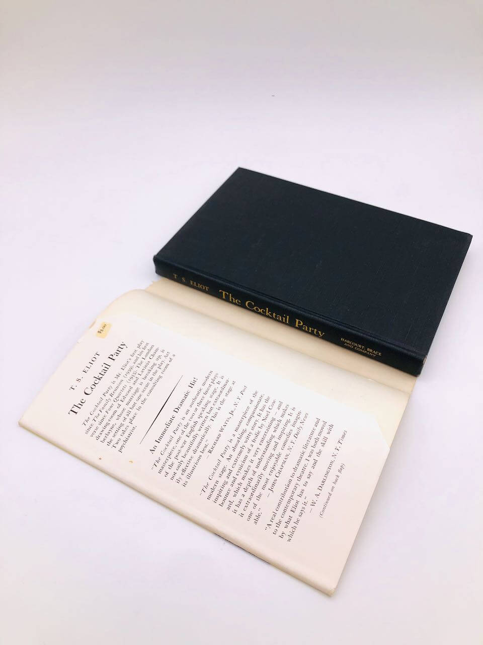 The Cocktail Party. By T.S. Eliot. First Edition, Second Printing, Mixed State. Harcourt, Brace, & Co. New York, 1950. - Image 5