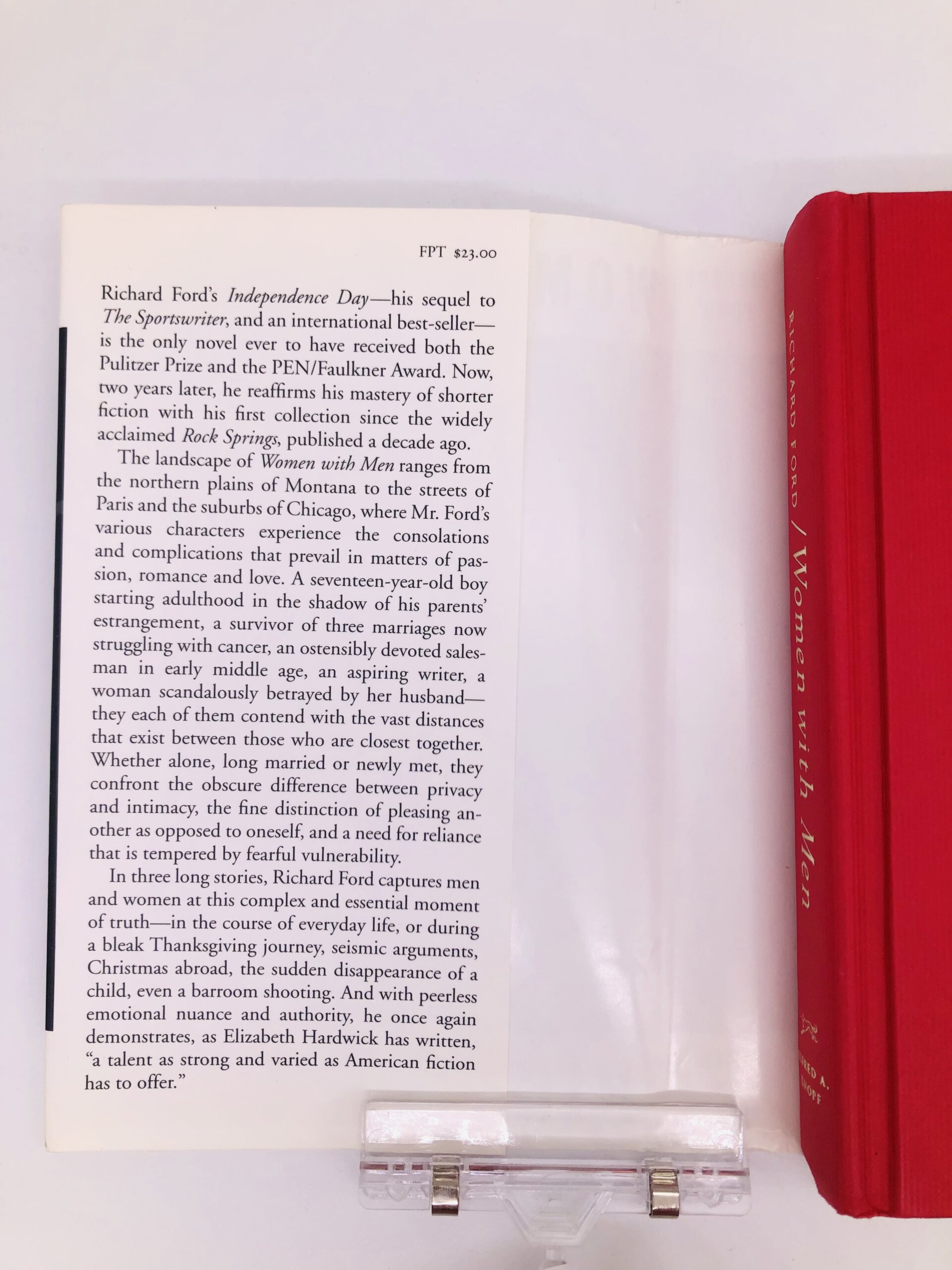 Women with Men. By Richard Ford. First Trade Edition, First Printing. Knopf. New York, 1997. - Image 5