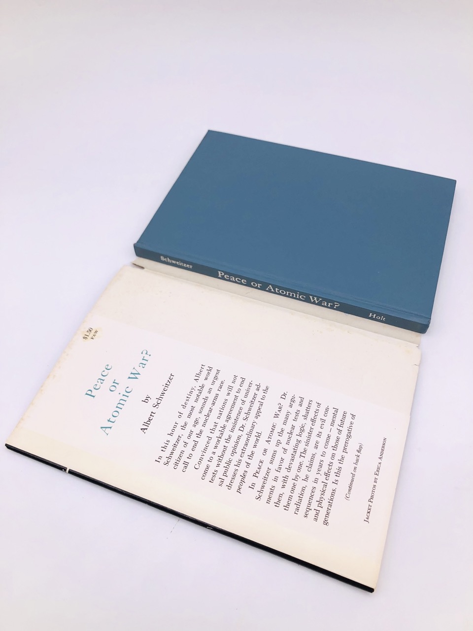 Peace or Atomic War? By Albert Schweitzer. First Edition, First Printing. Holt & Co. New York, 1958. - Image 7