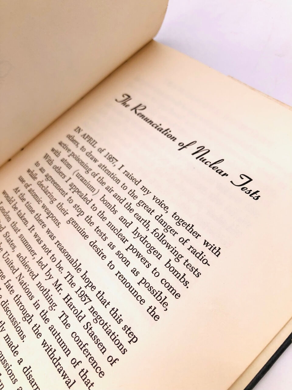 Peace or Atomic War? By Albert Schweitzer. First Edition, First Printing. Holt & Co. New York, 1958. - Image 6