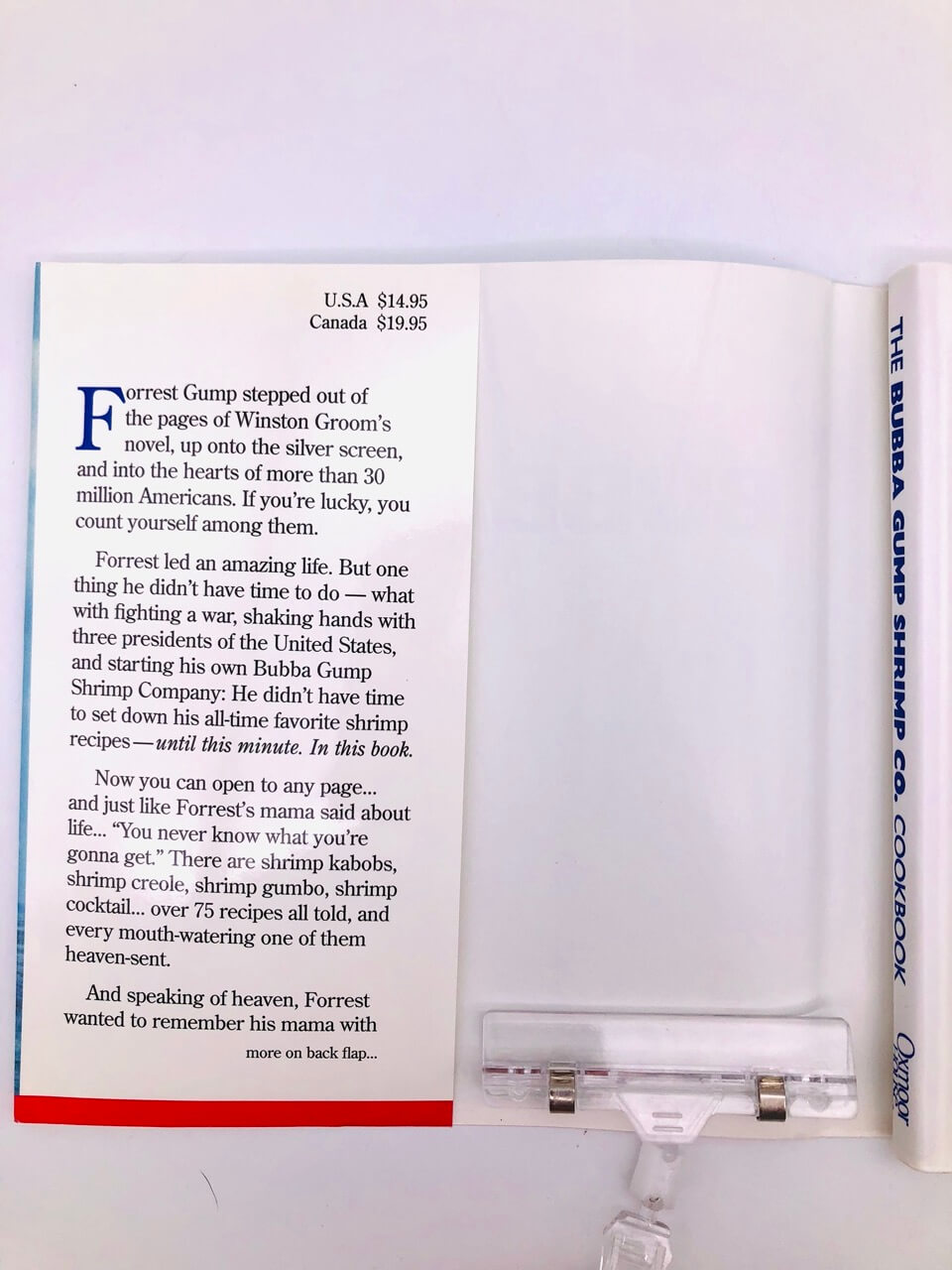 The Bubba Gump Shrimp Co. Cookbook. Forward by Winston Groom. First Edition, First Printing. Oxmoor House. Birmingham, 1994. - Image 3