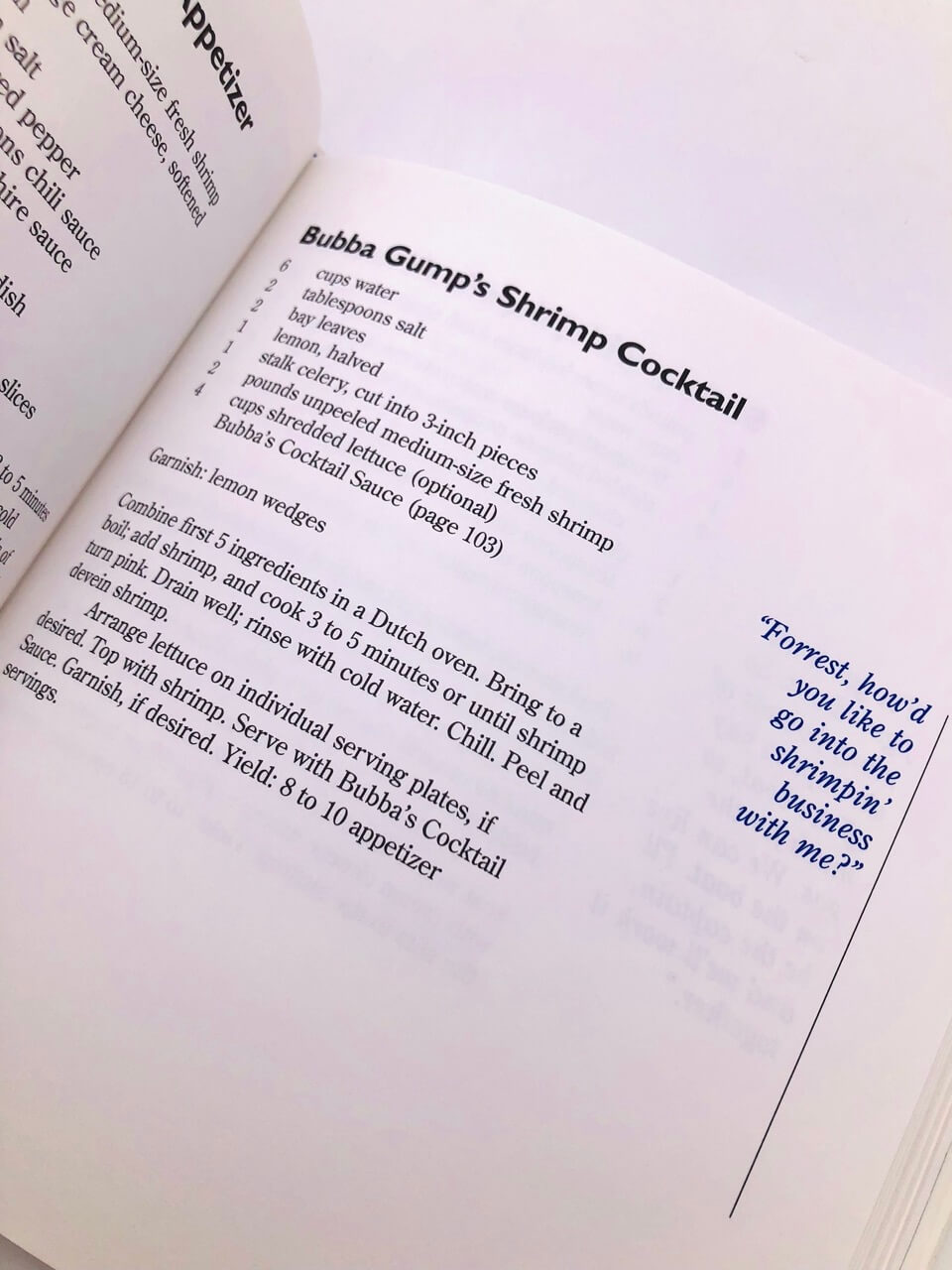 The Bubba Gump Shrimp Co. Cookbook. Forward by Winston Groom. First Edition, First Printing. Oxmoor House. Birmingham, 1994. - Image 7