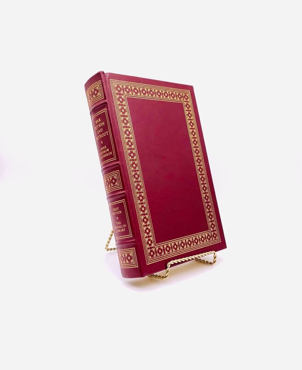 War Within and Without. By Anne Morrow Lindbergh. Limited First Edition. Franklin Library. Franklin Center, 1980.