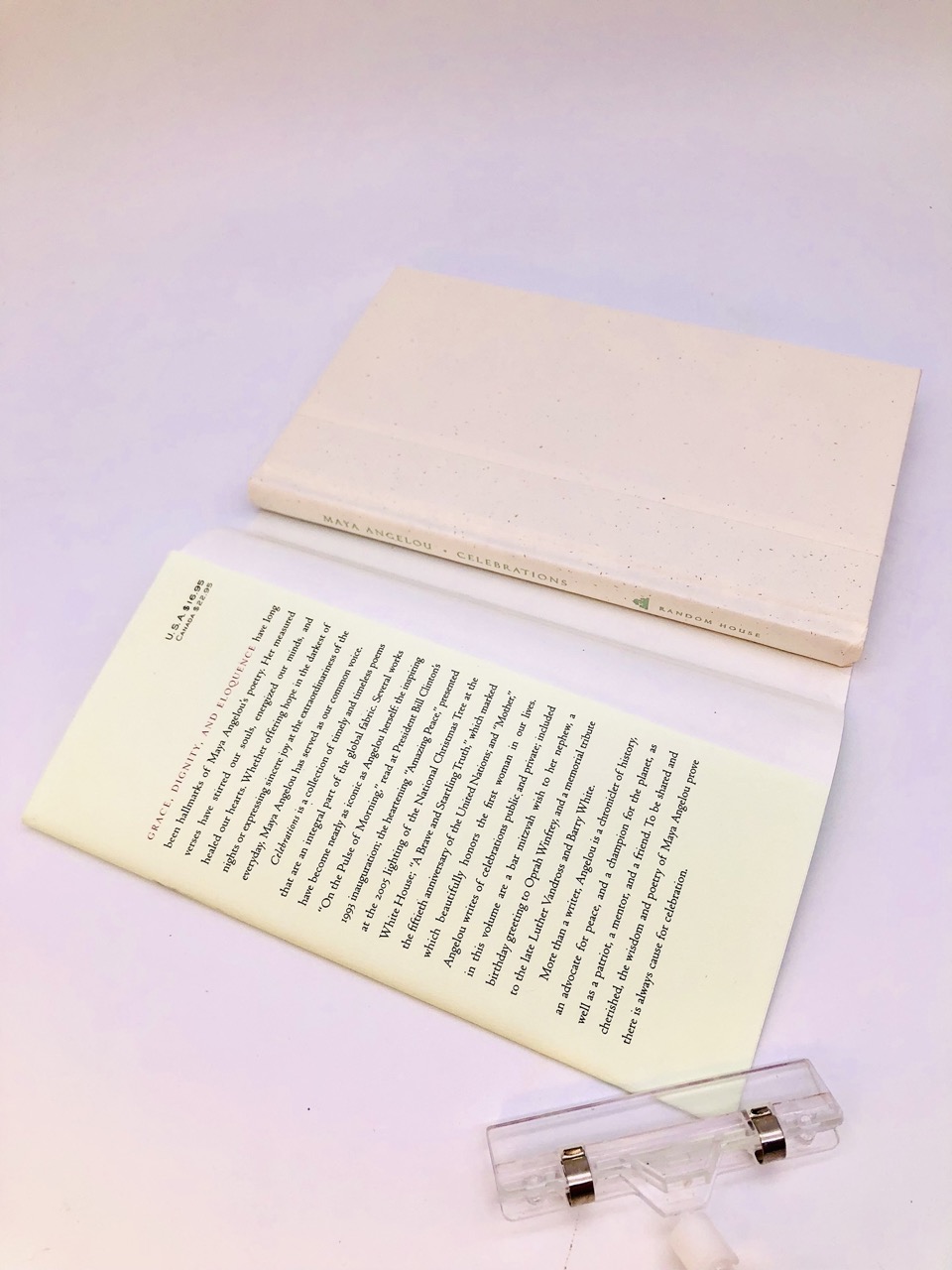 Celebrations. Inscribed by Maya Angelou. First Edition, First Printing. Random House. New York, 2006. - Image 5