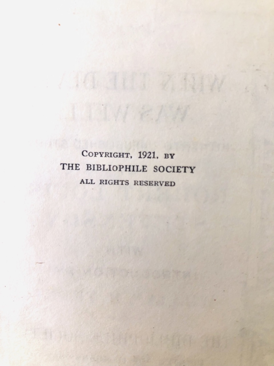 When the Devil Was Well. By Robert Louis Stevenson. Limited First Edition, First Printing. Bibliophile Society. Boston, 1921. - Image 4
