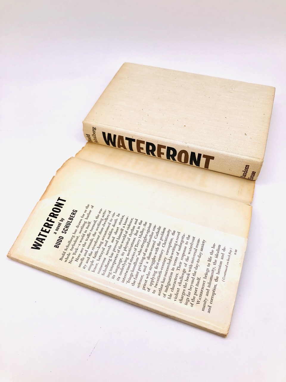 Waterfront. By Budd Schulberg. First Edition, First Printing. Random House. New York, 1955. - Image 3