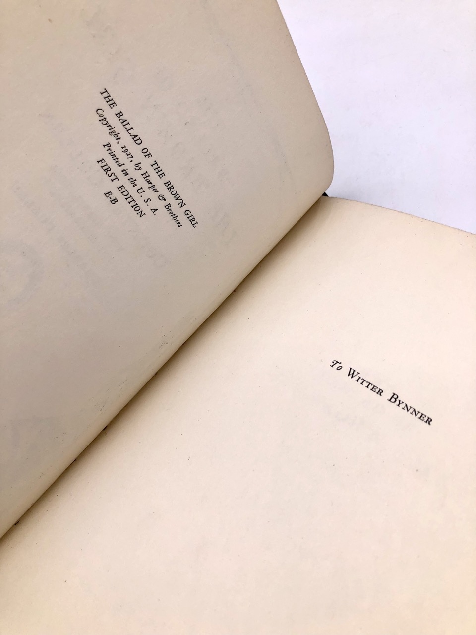 The Ballad of the Brown Girl. By Countee Cullen. Illustrated by Charles Cullen. First Edition, First Printing. Harper & Bros. New York, 1927. - Image 3
