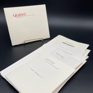 Quire: A Literary Tract. Various Authors. Limited First Edition Pamphlets. The Last Press. Winona, 2022-2024.
