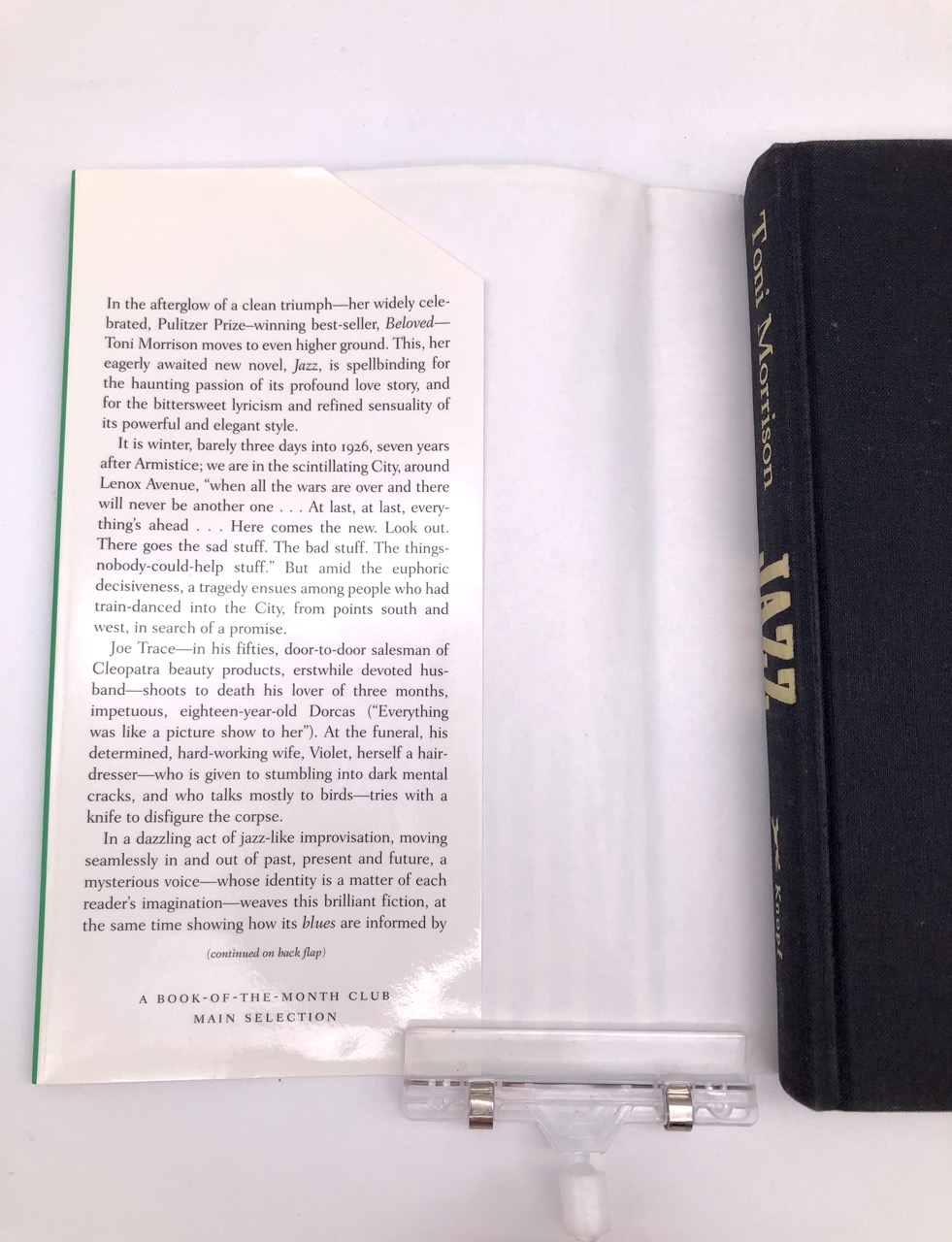 Jazz. By Toni Morrison. First Trade Edition, First Printing. Knopf. New York, 1992. - Image 5
