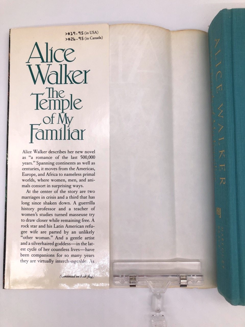 The Temple of My Familiar. By Alice Walker. First Edition, First Printing. Harcourt, Brace, Jovanovich. New York, 1989. - Image 4