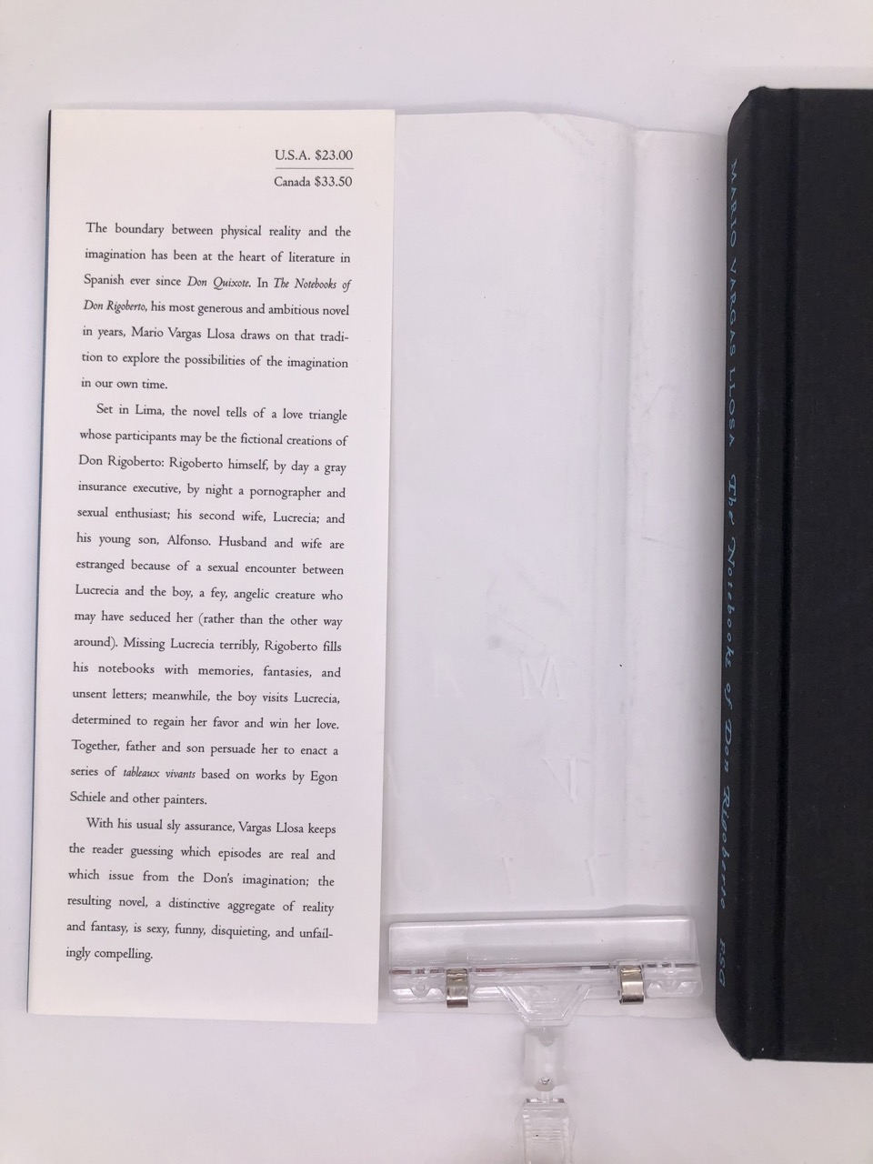 The Notebooks of Don Rigoberto. By Mario Vargas Llosa. Translated by Edith Grossman. First American Edition, First Printing. Farrar, Straus, Giroux. New York, 1998. - Image 4