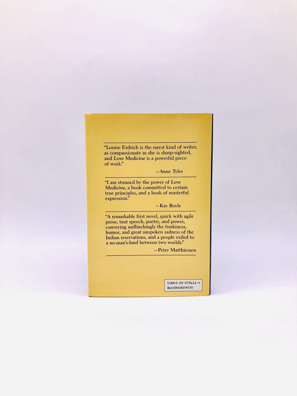 Love Medicine. By Louise Erdrich. First Edition, First Printing. Holt, Rinehart, Winston. New York, 1984. - Image 3