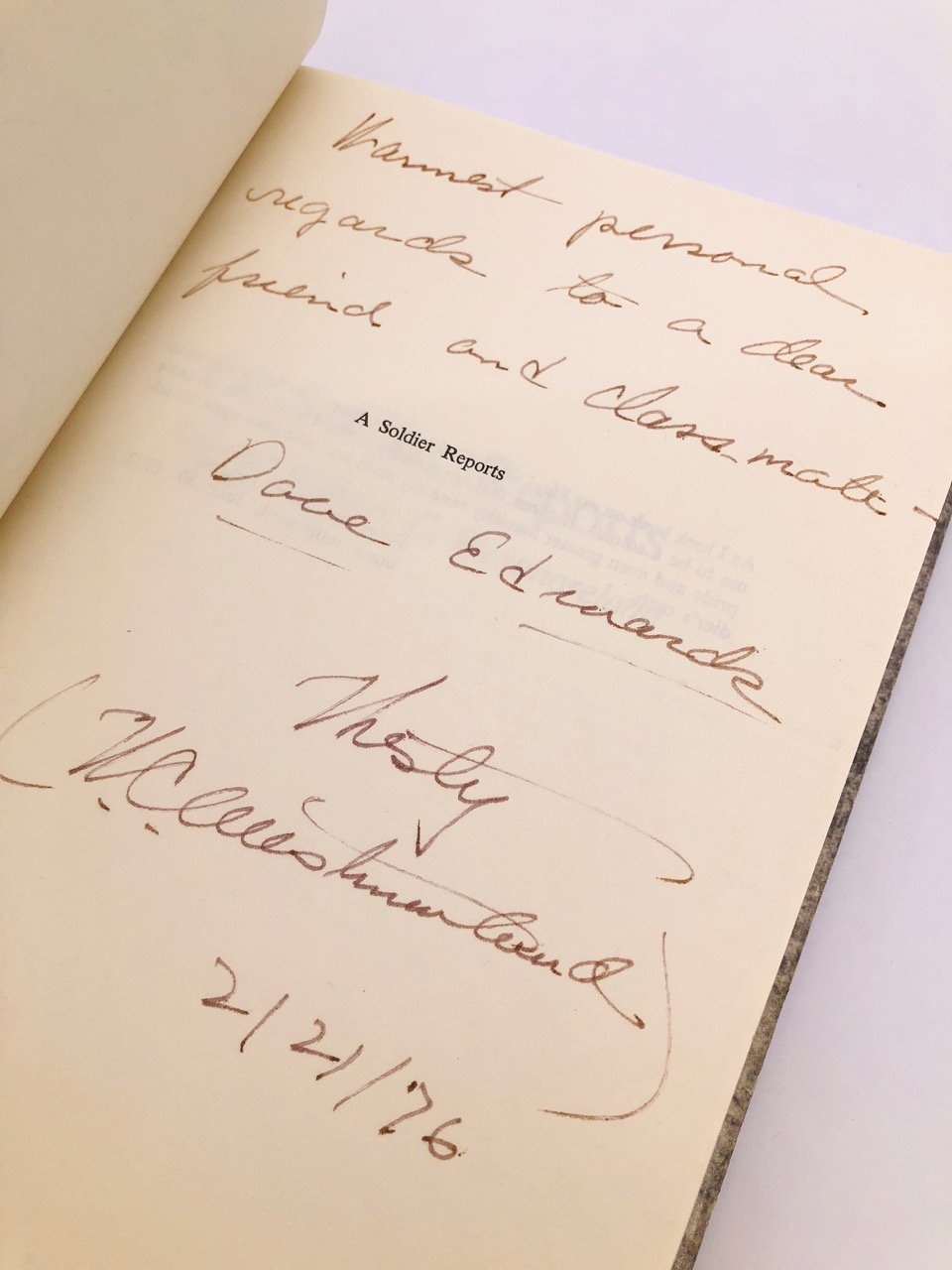A Soldier Reports. Inscribed by William Westmoreland. First Edition, First Printing. Doubleday. New York, 1976. - Image 7