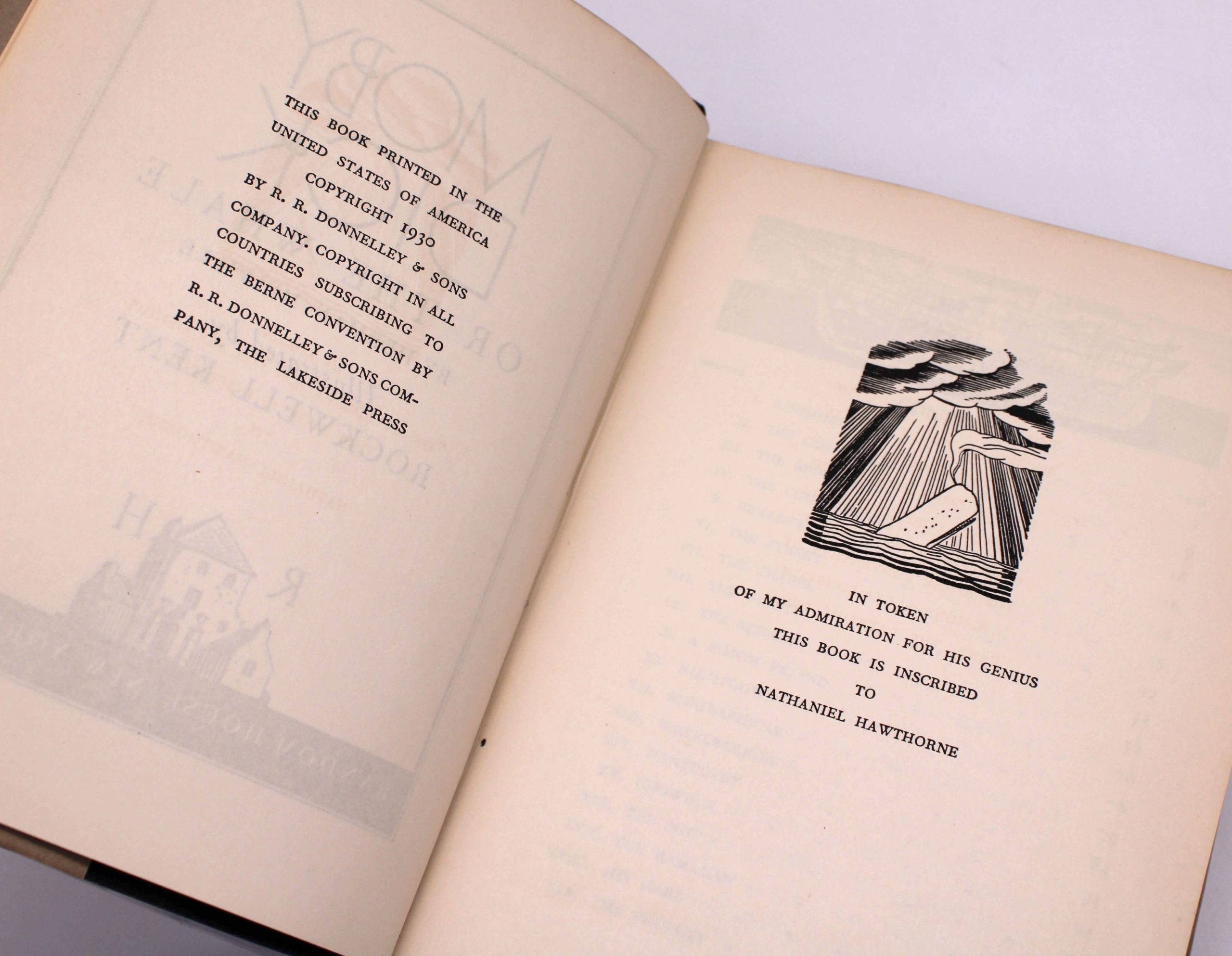 Moby Dick. By Herman Melville. Illustrated by Rockwell Kent. First Trade Edition, First Printing. Random House. New York, 1930. - Image 9