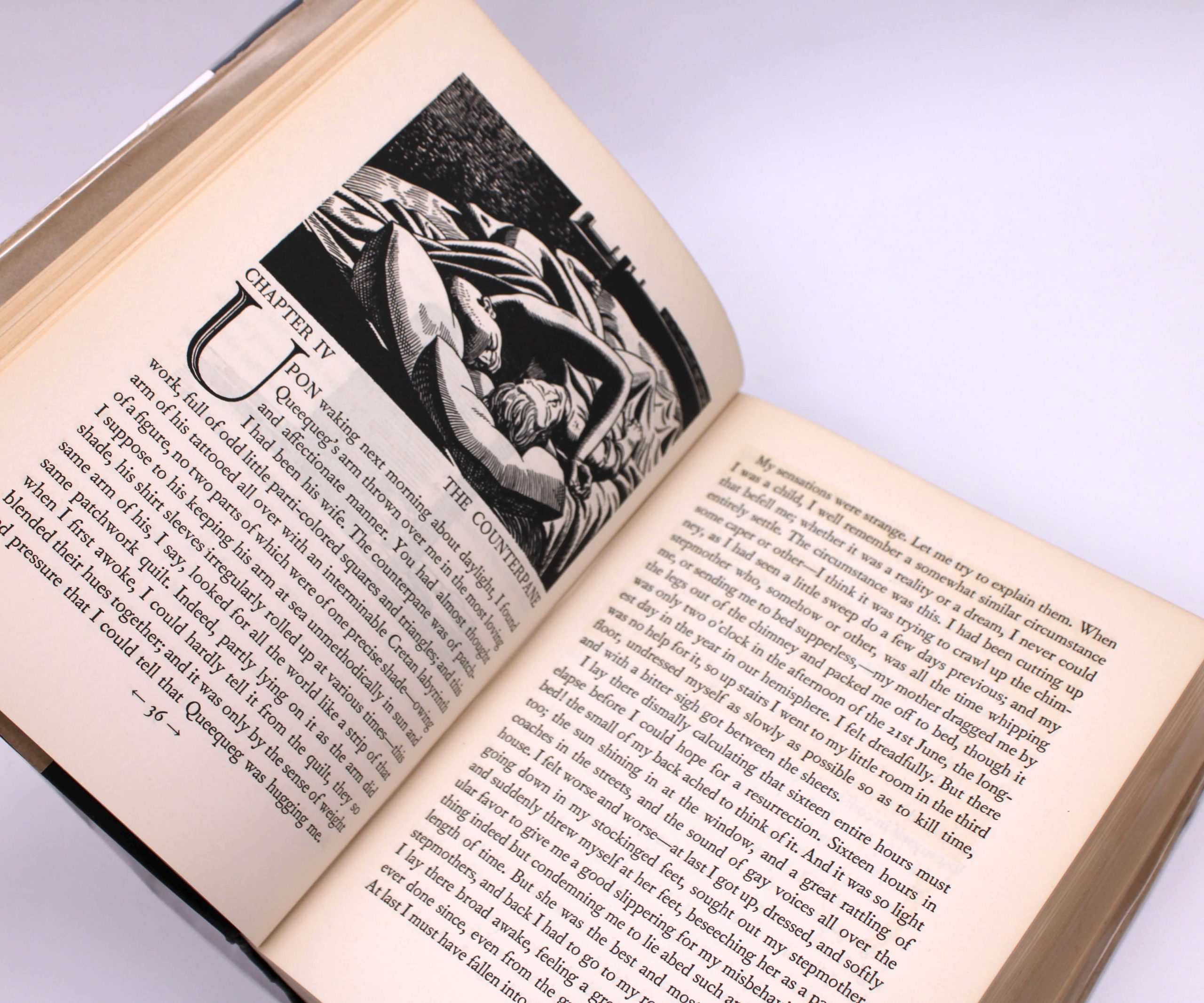 Moby Dick. By Herman Melville. Illustrated by Rockwell Kent. First Trade Edition, First Printing. Random House. New York, 1930. - Image 8