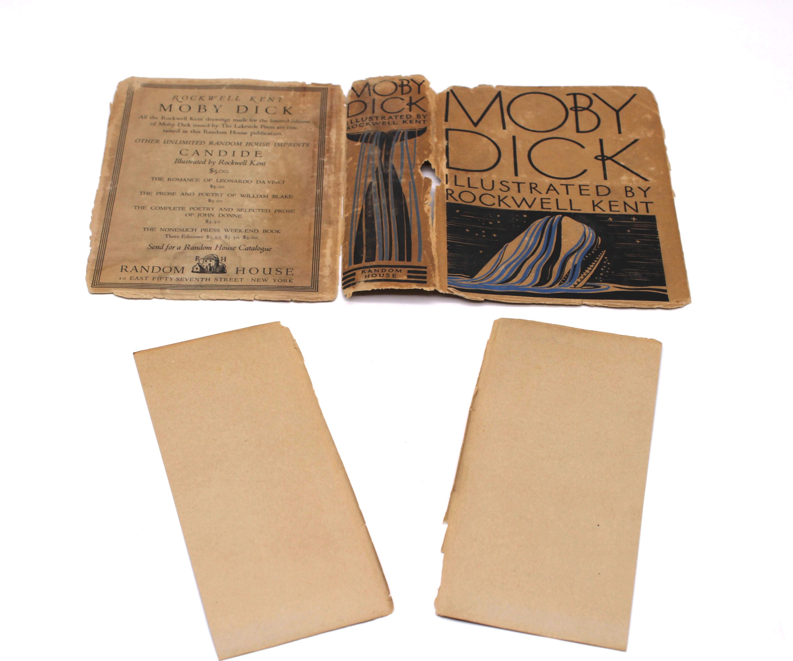 Moby Dick. By Herman Melville. Illustrated by Rockwell Kent. First Trade Edition, First Printing. Random House. New York, 1930. - Image 4