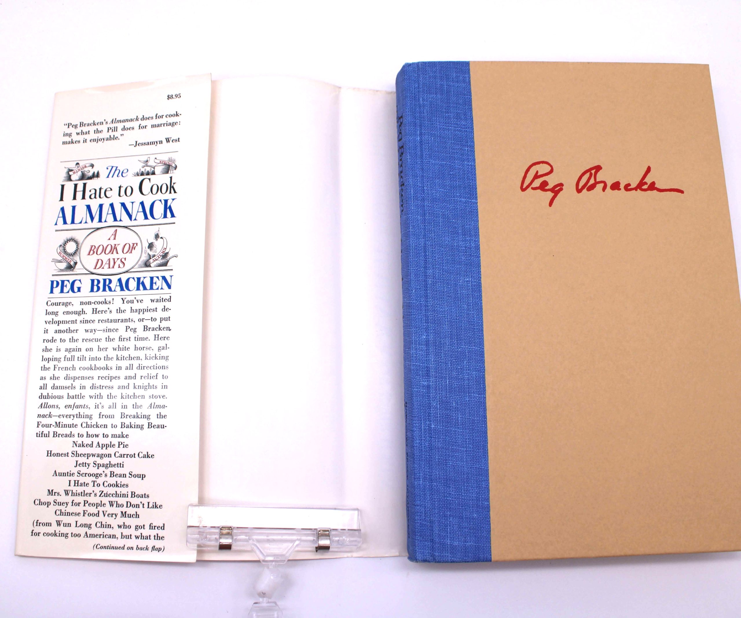 I Hate to Cook Almanack. Signed by Peg Bracken. First Edition, First Printing. Harcourt, Brace, Jovanovich. New York, 1976. - Image 6