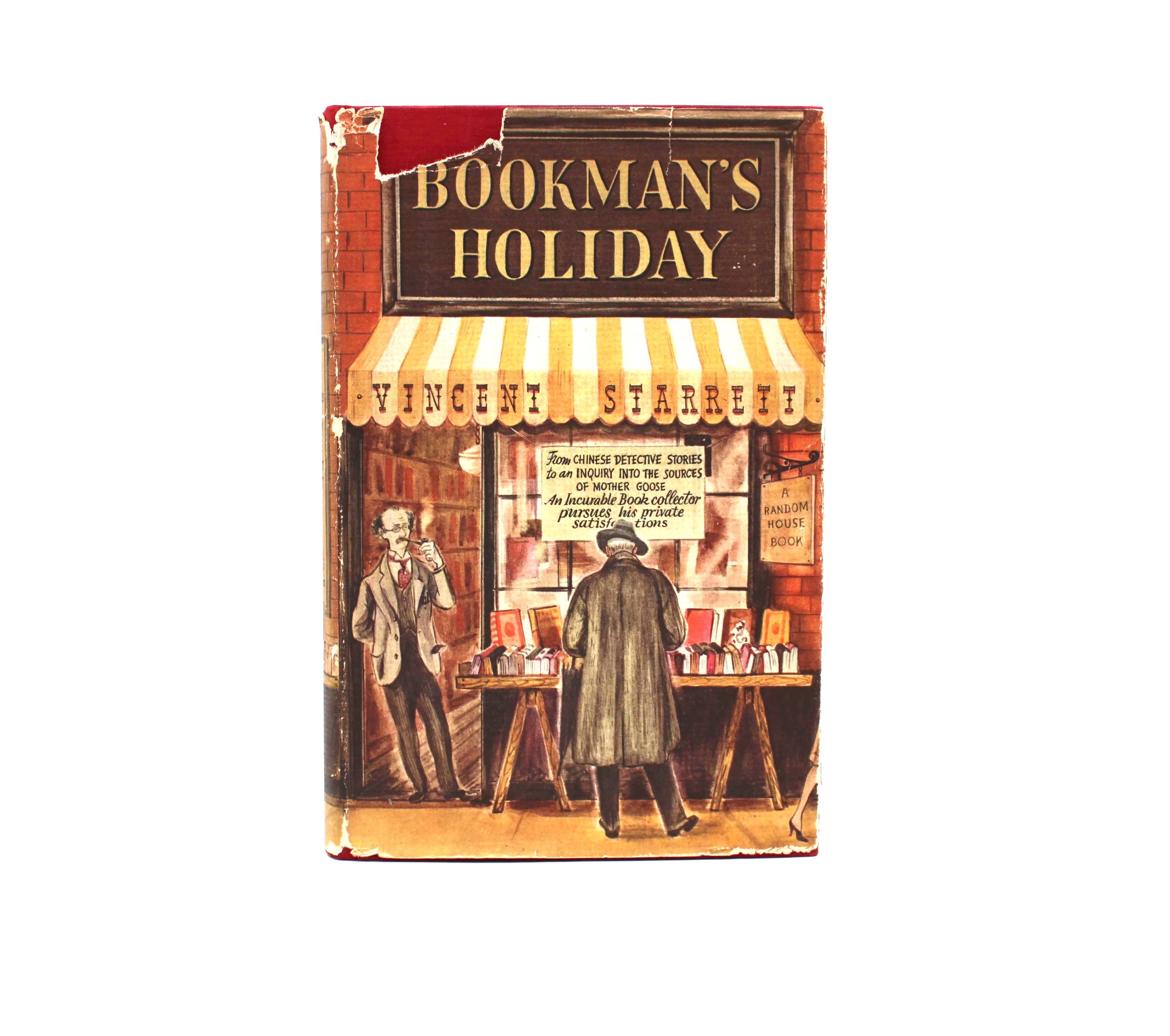 Bookman’s Holiday. By Vincent Starrett. First Edition, First Printing. Random House. New York, 1942. - Image 2