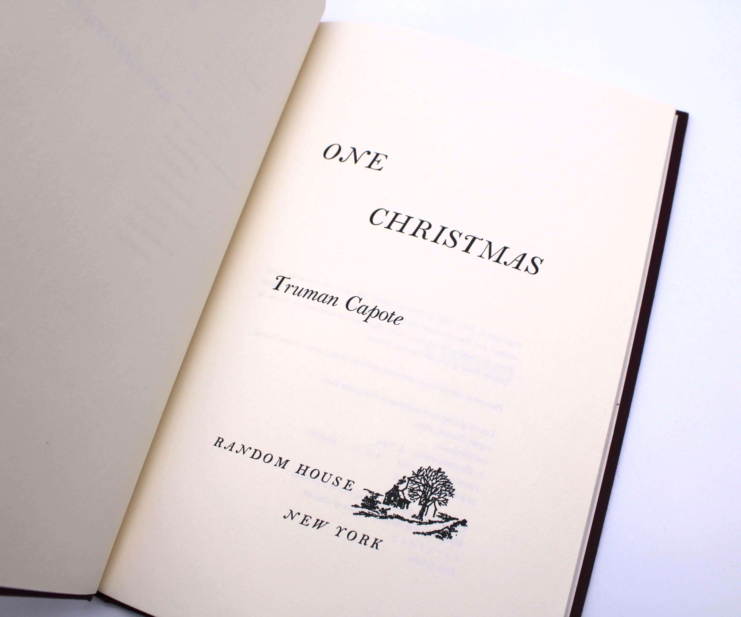 One Christmas. By Truman Capote. First Trade Edition, First Printing. Random House. New York, 1983. - Image 4